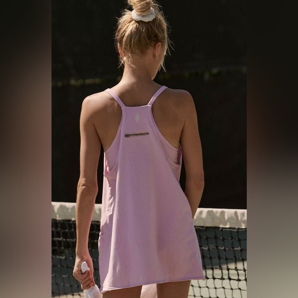 Free People Hot Shot Mini Dress Orchid Light Purple Size Large NWT - Picture 7 of 13